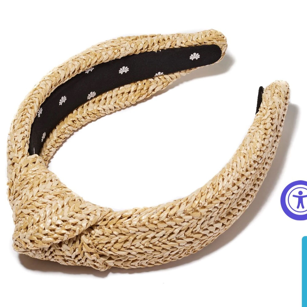 Lele Sadoughi Raffia Knotted Headband